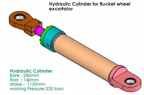 Hydraulic Cylinder for Bucket Wheel Excavator